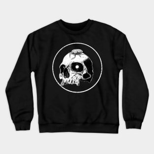 Macabre Skull and Scarab Crewneck Sweatshirt